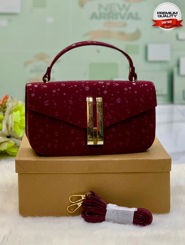 Premium Maroon Crossbody Bag for Women
