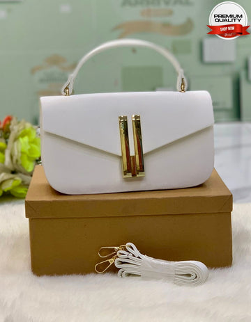 Premium White Crossbody Bag for Women