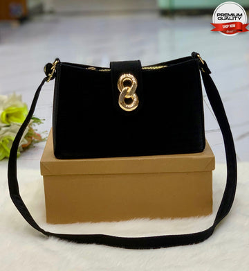 Premium Black Crossbody Bag for Women