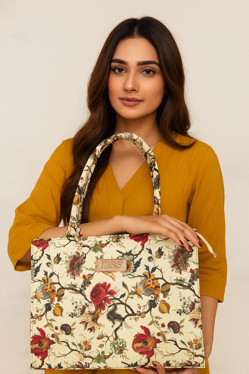 Crimson Bloom Tote Bag